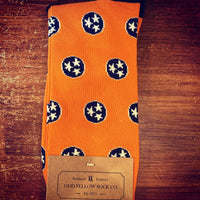 Orange Small Tri star Socks