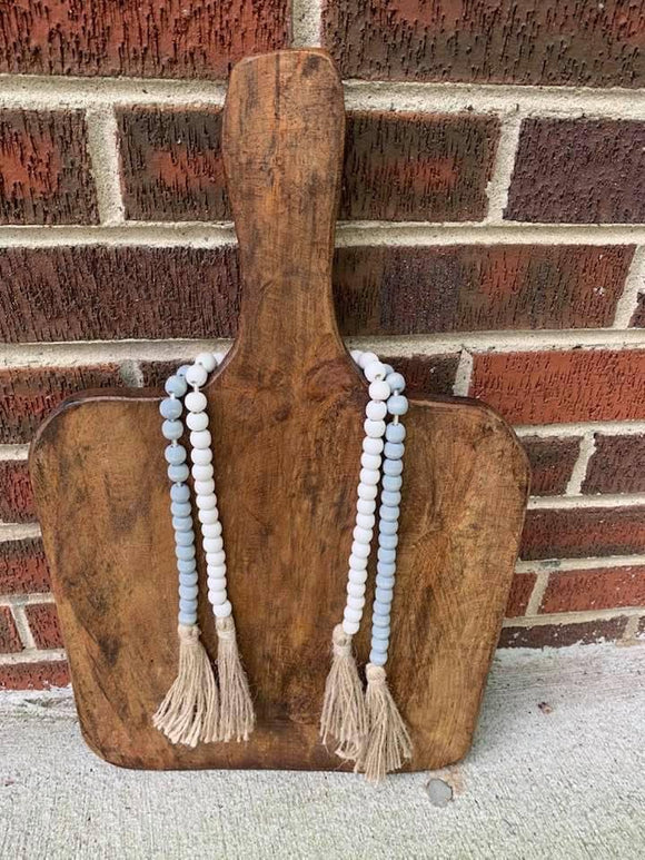 Wooden bead garland