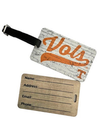 Vols Script Wood Luggage Tag